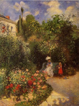  Pissarro Decoraci%C3%B3n Paredes - El jardín de Pontoise 1877 Camille Pissarro